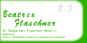 beatrix flaschner business card